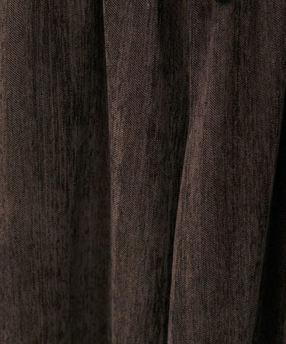 仿天鵝絨人字紋彎曲褲