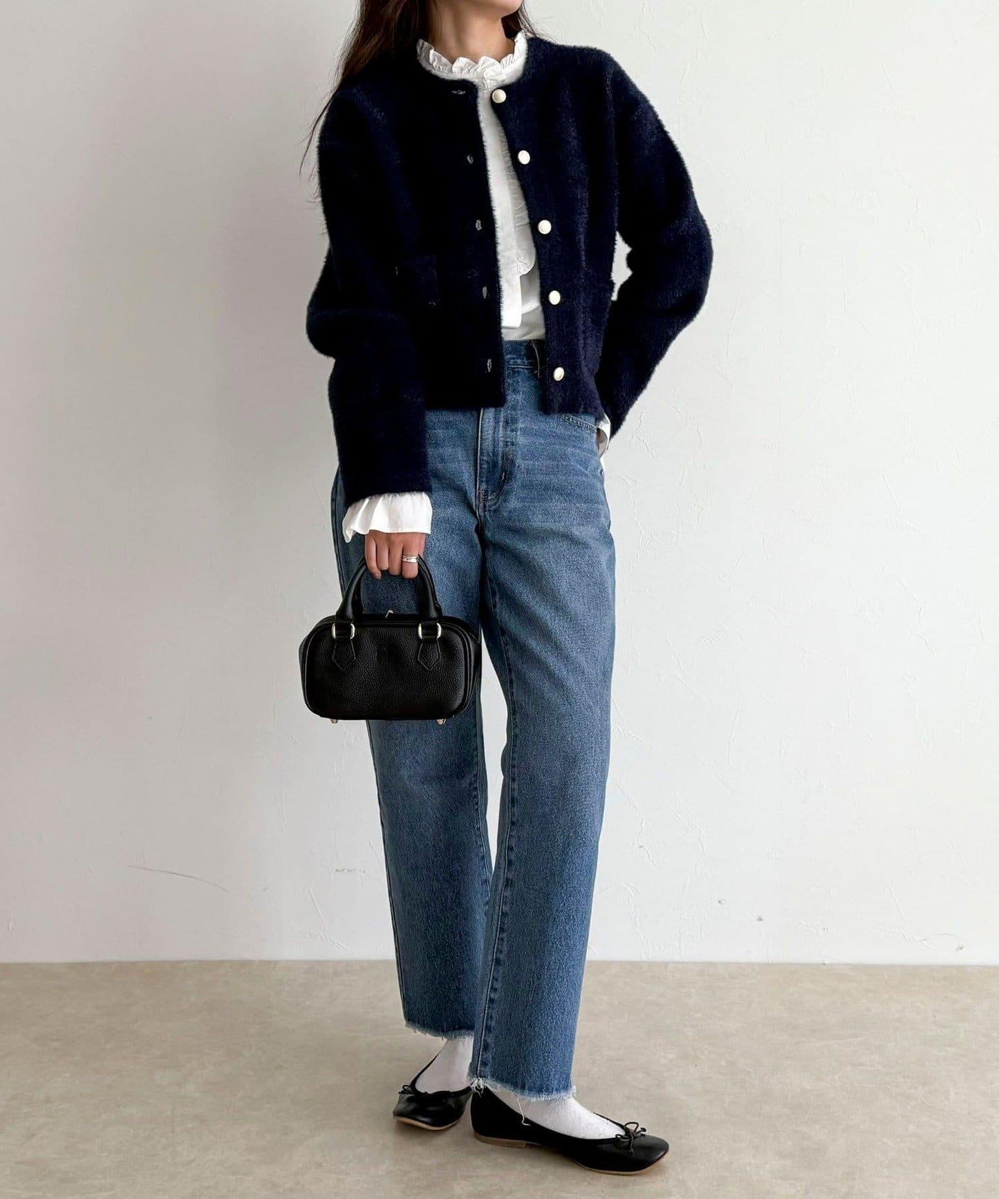 荷葉邊設計襯衫