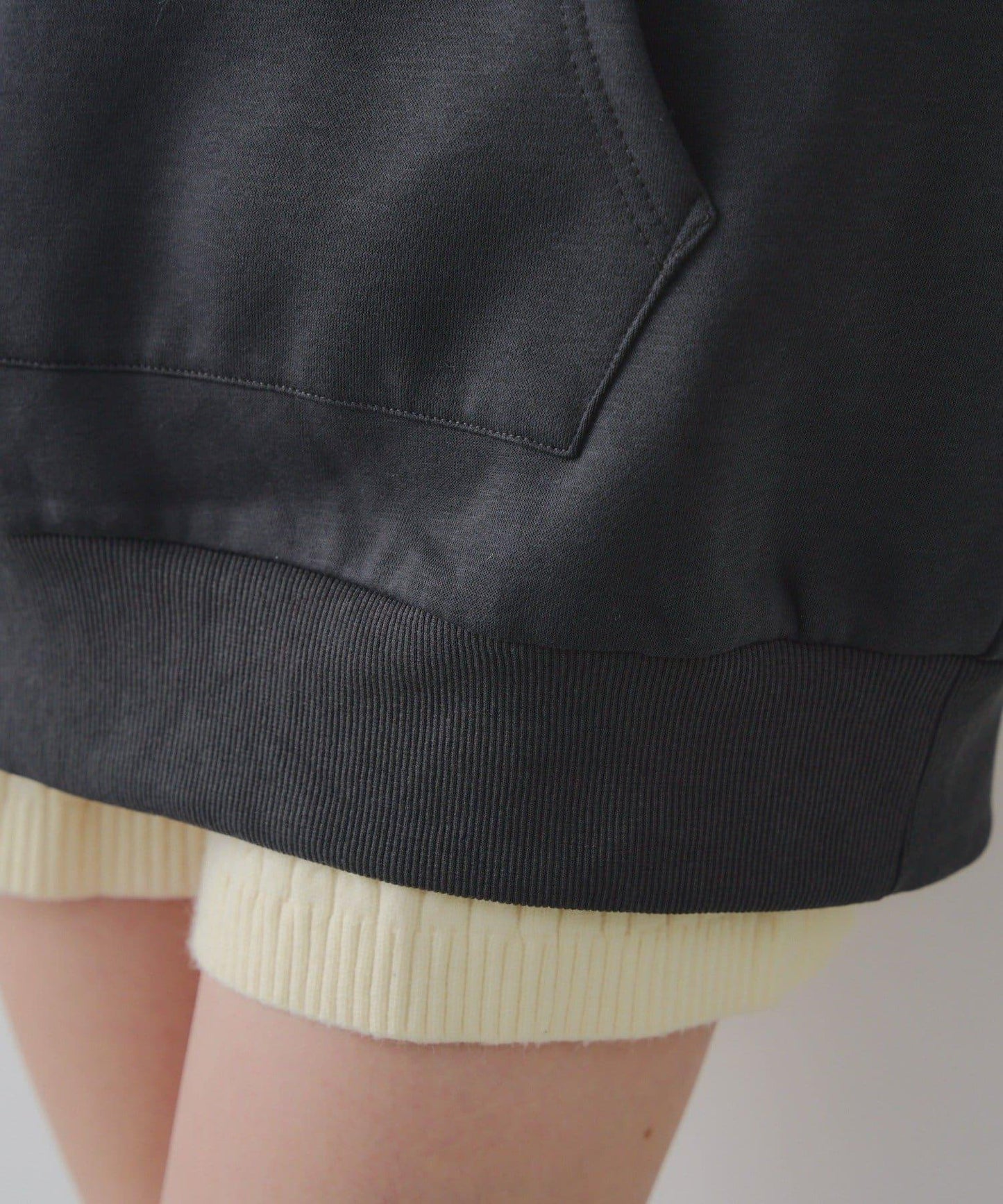 亮片標誌加絨寬鬆連帽衛衣