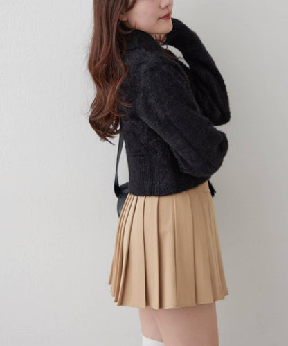 【HolidayCollection】羽毛裝飾針織POLO衫