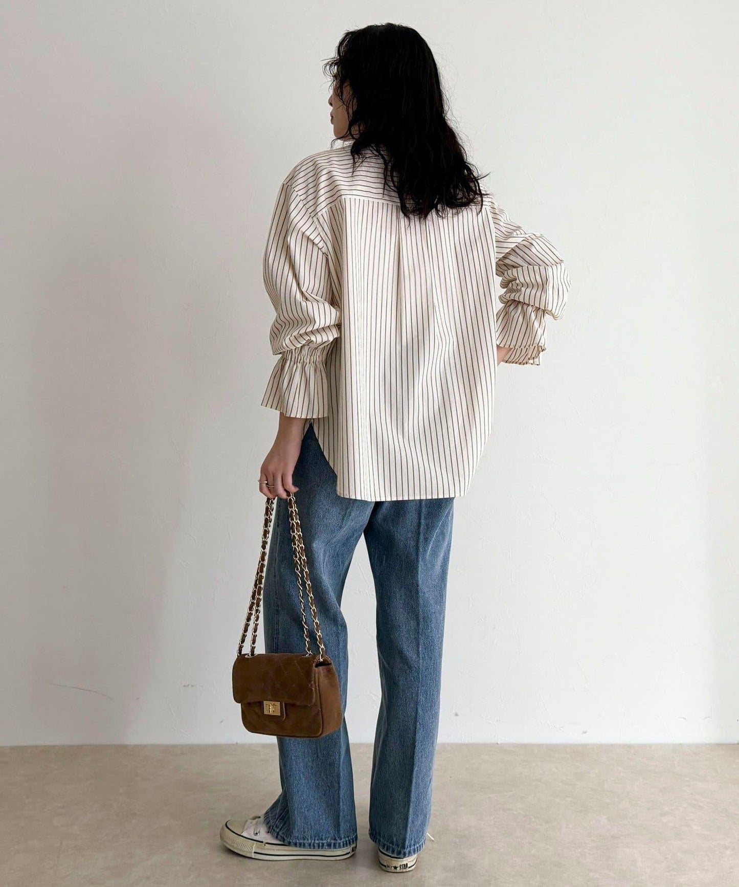 荷葉邊設計襯衫