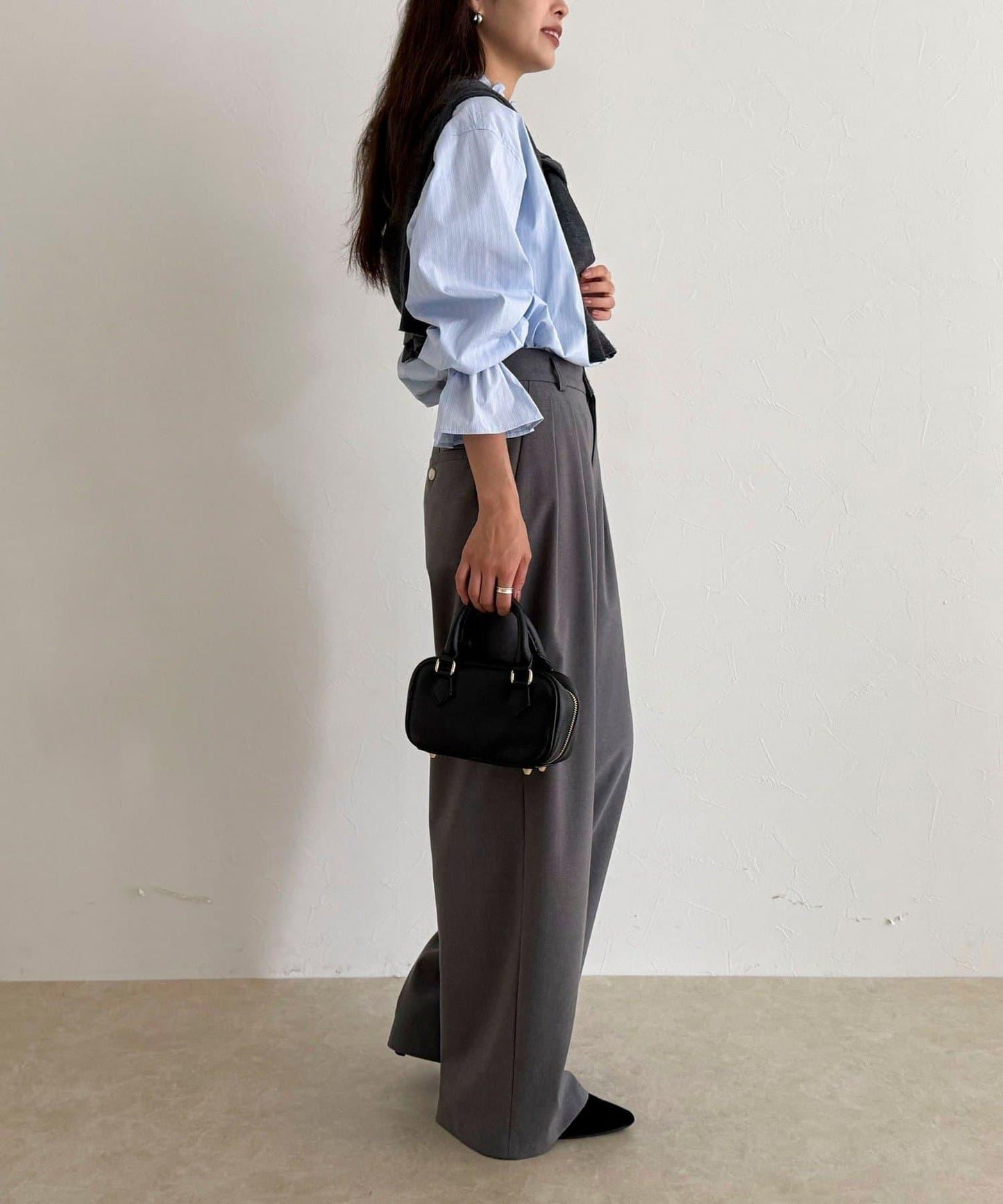 荷葉邊設計襯衫