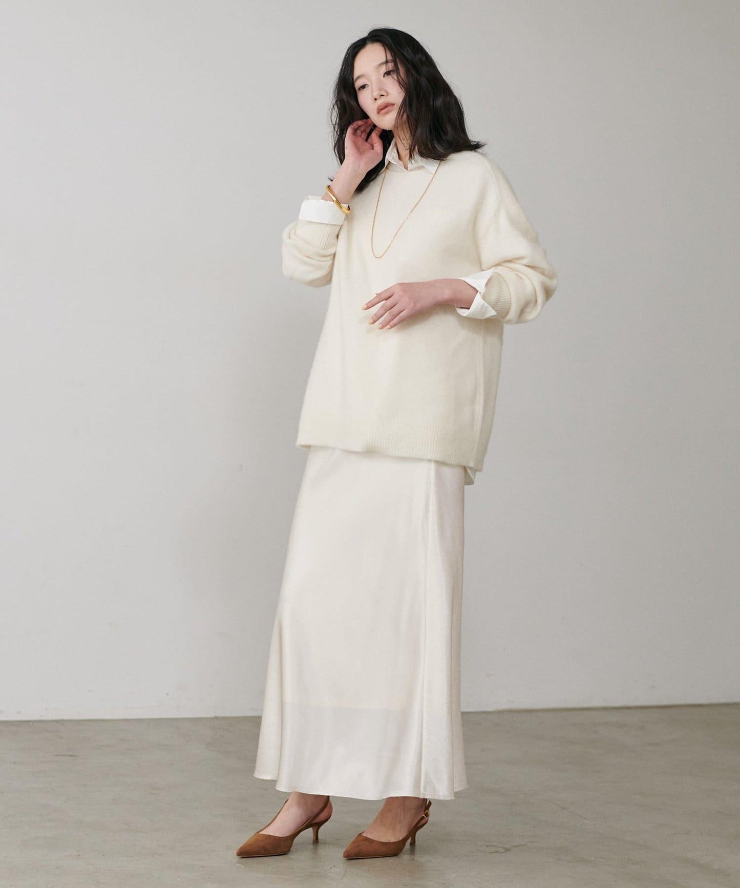 垂感修身半身裙