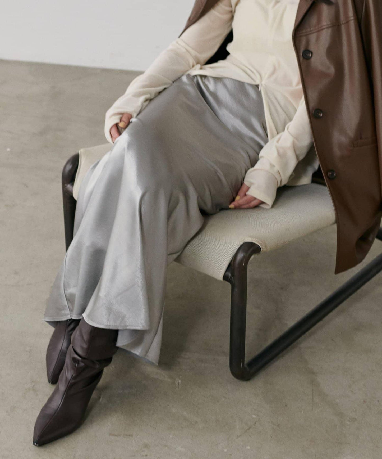 垂感修身半身裙