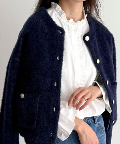 荷葉邊設計襯衫