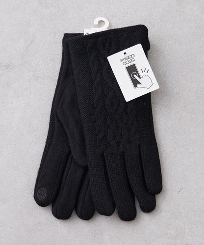 可觸屏/麻花編織手套