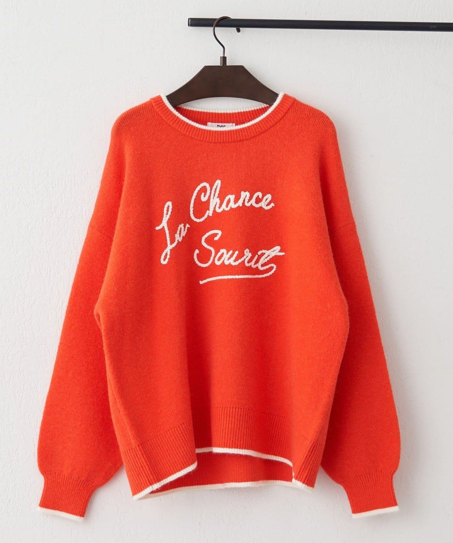 【NAO】繡花字母標誌套頭衫