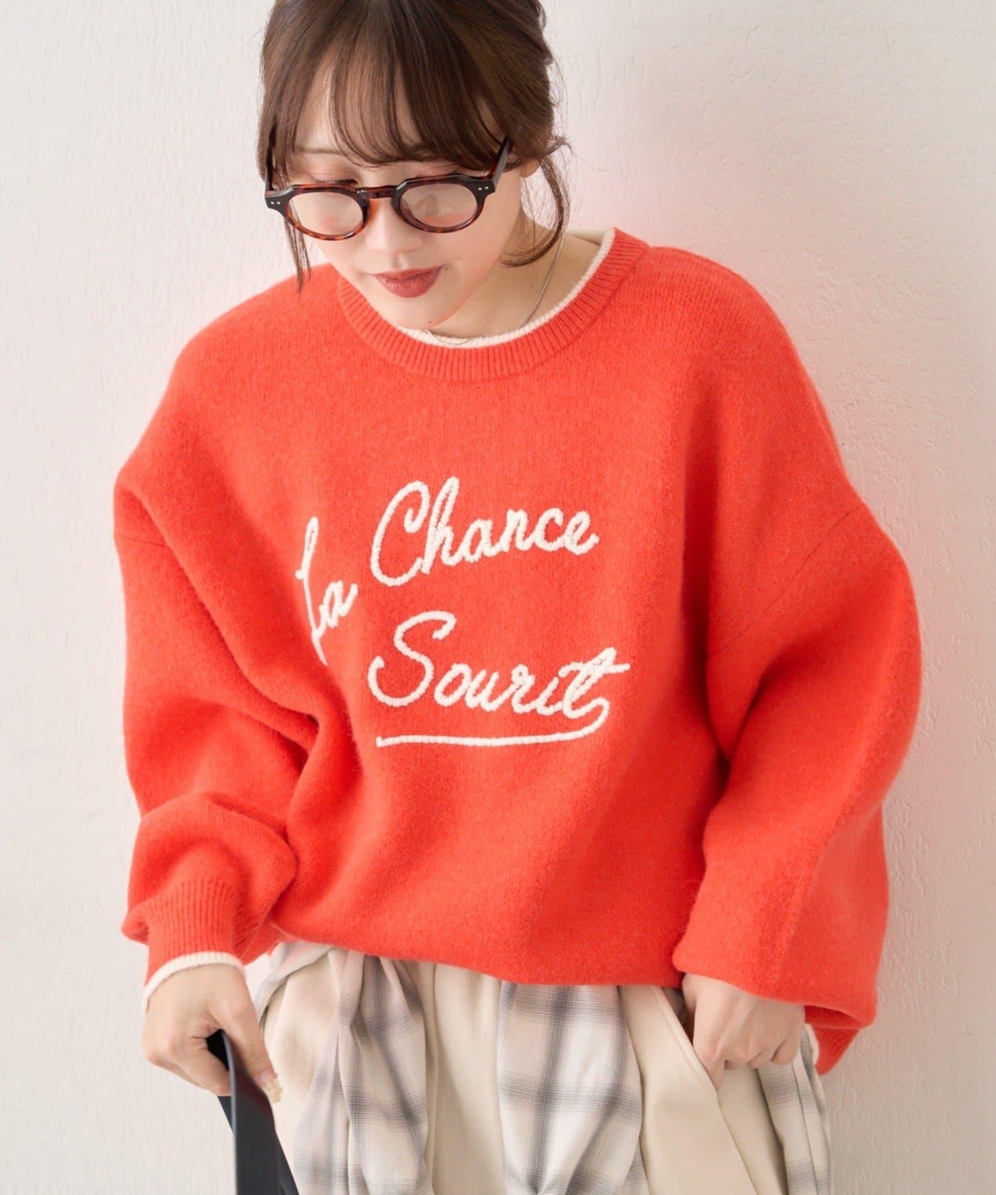 【NAO】繡花字母標誌套頭衫