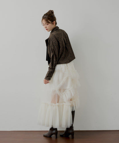 【SALON by Chico】帶蝴蝶結蕾絲設計襯衫