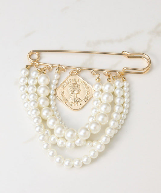 【PAPILLONNER/パピヨネ】裝飾胸針/禮服用