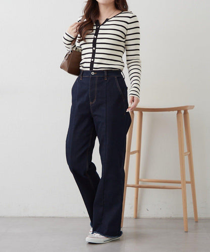 鑰匙領開衫風格羅紋套頭衫