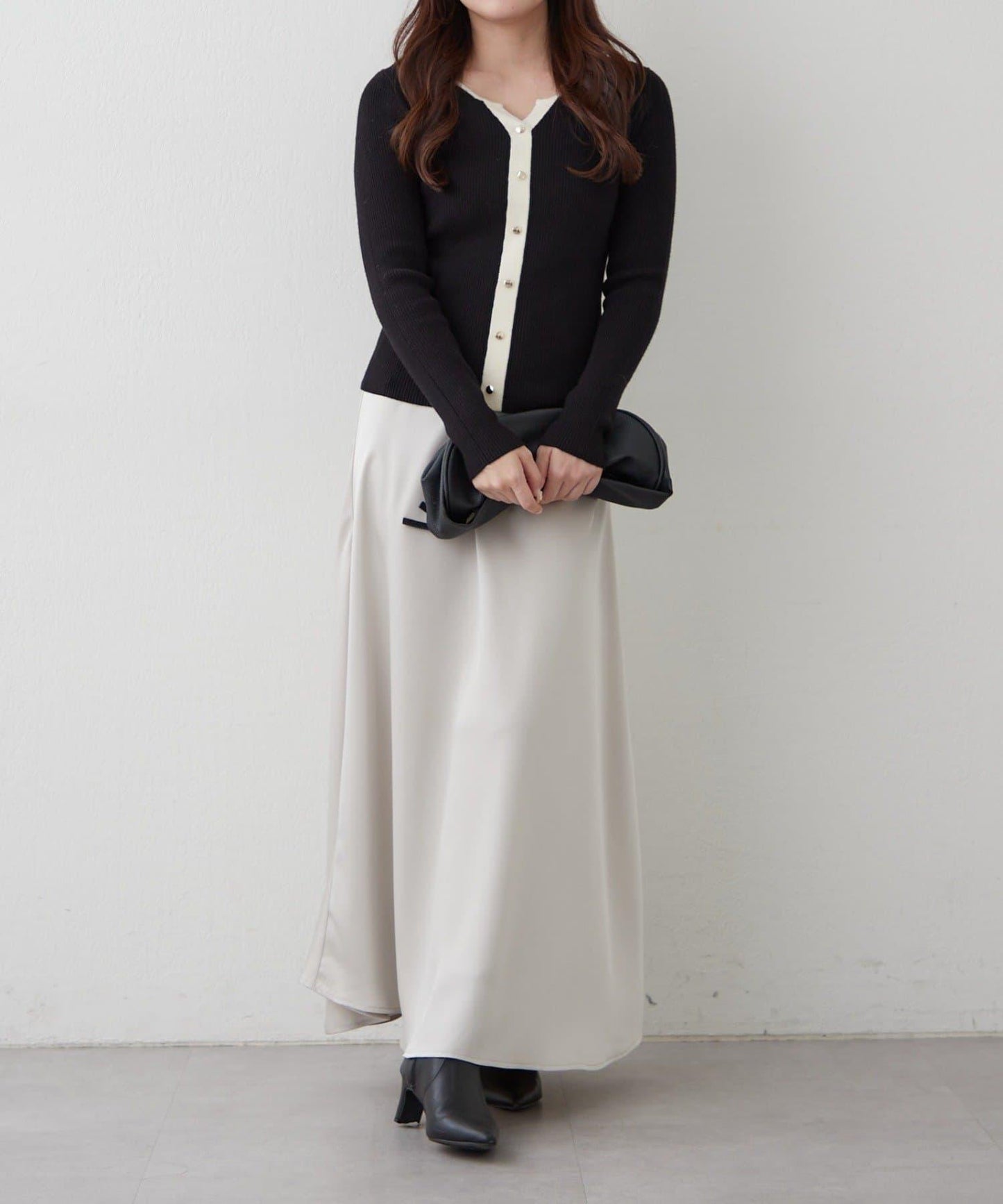 鑰匙領開衫風格羅紋套頭衫