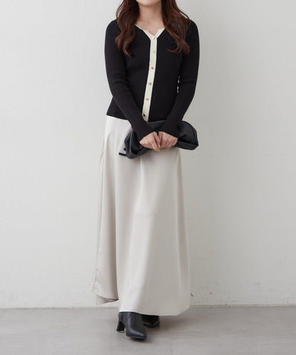 鑰匙領開衫風格羅紋套頭衫