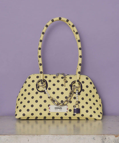 【GRAIN/グレイン】帶吊墜波點托特包