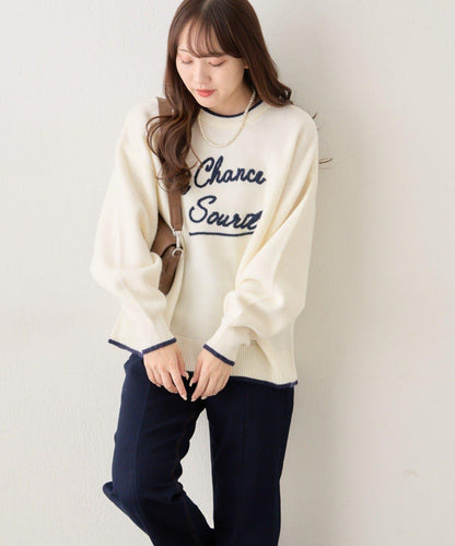 【NAO】繡花字母標誌套頭衫