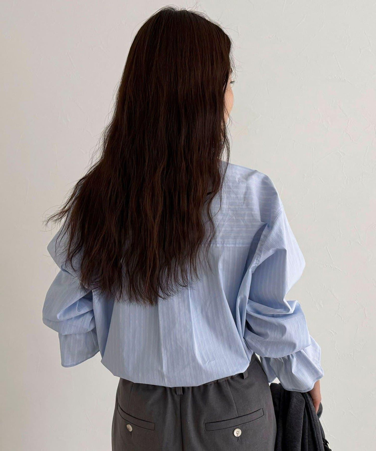 荷葉邊設計襯衫