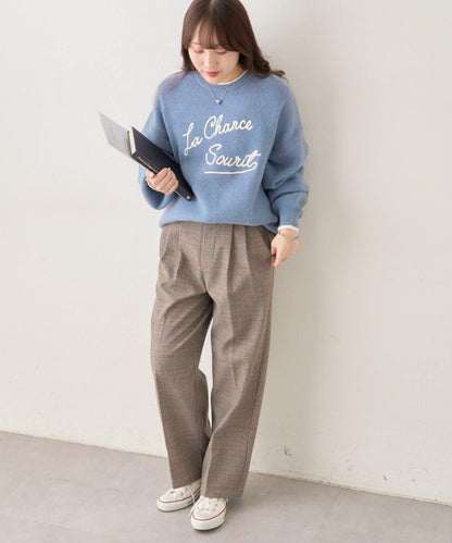 【NAO】繡花字母標誌套頭衫