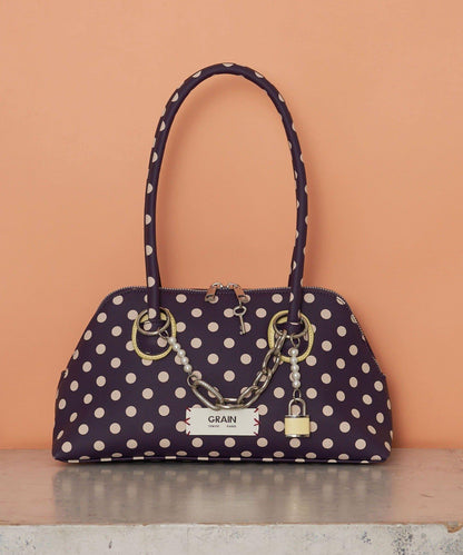 【GRAIN/グレイン】帶吊墜波點托特包