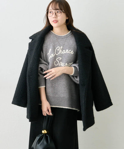 【NAO】繡花字母標誌套頭衫