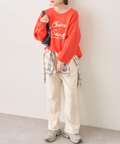 【NAO】繡花字母標誌套頭衫