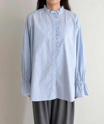 荷葉邊設計襯衫