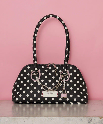 【GRAIN/グレイン】帶吊墜波點托特包