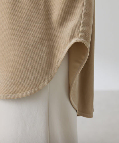 金屬紐扣燈芯絨襯衫