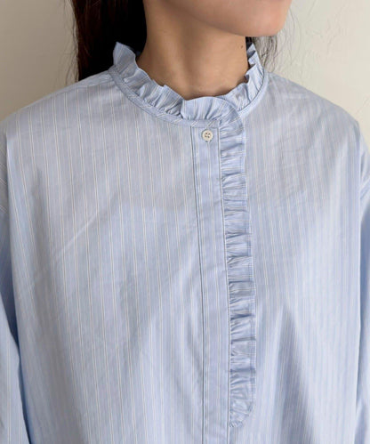 荷葉邊設計襯衫