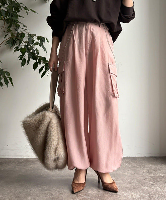 醋酸纖維工裝褲