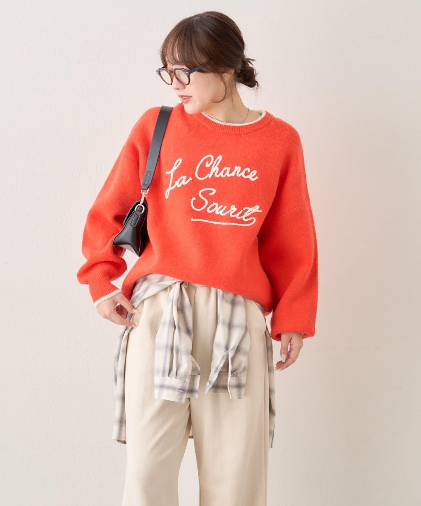 【NAO】繡花字母標誌套頭衫