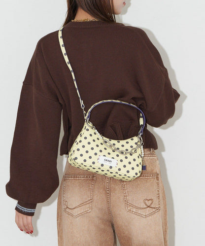 【GRAIN/グレイン】帶吊墜波點兩用手提包