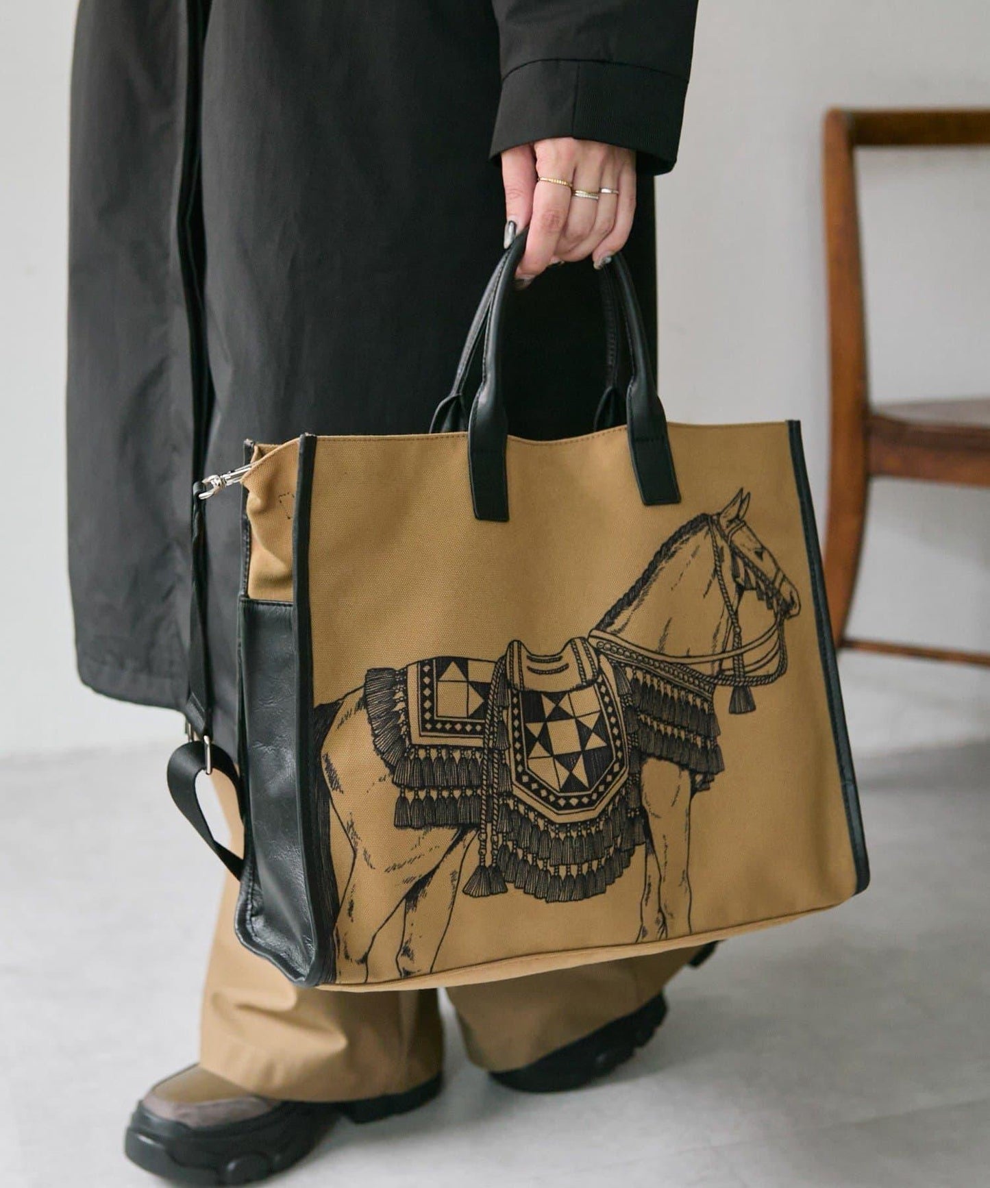 sampo×ear馬頭托特包《支持A4尺寸》