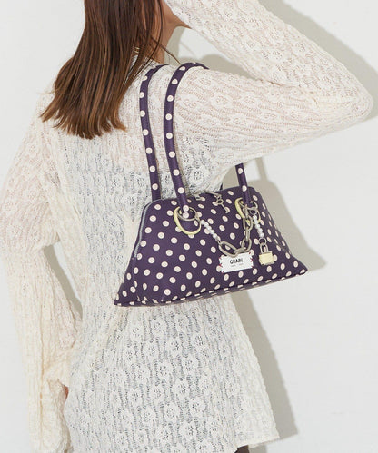 【GRAIN/グレイン】帶吊墜波點托特包