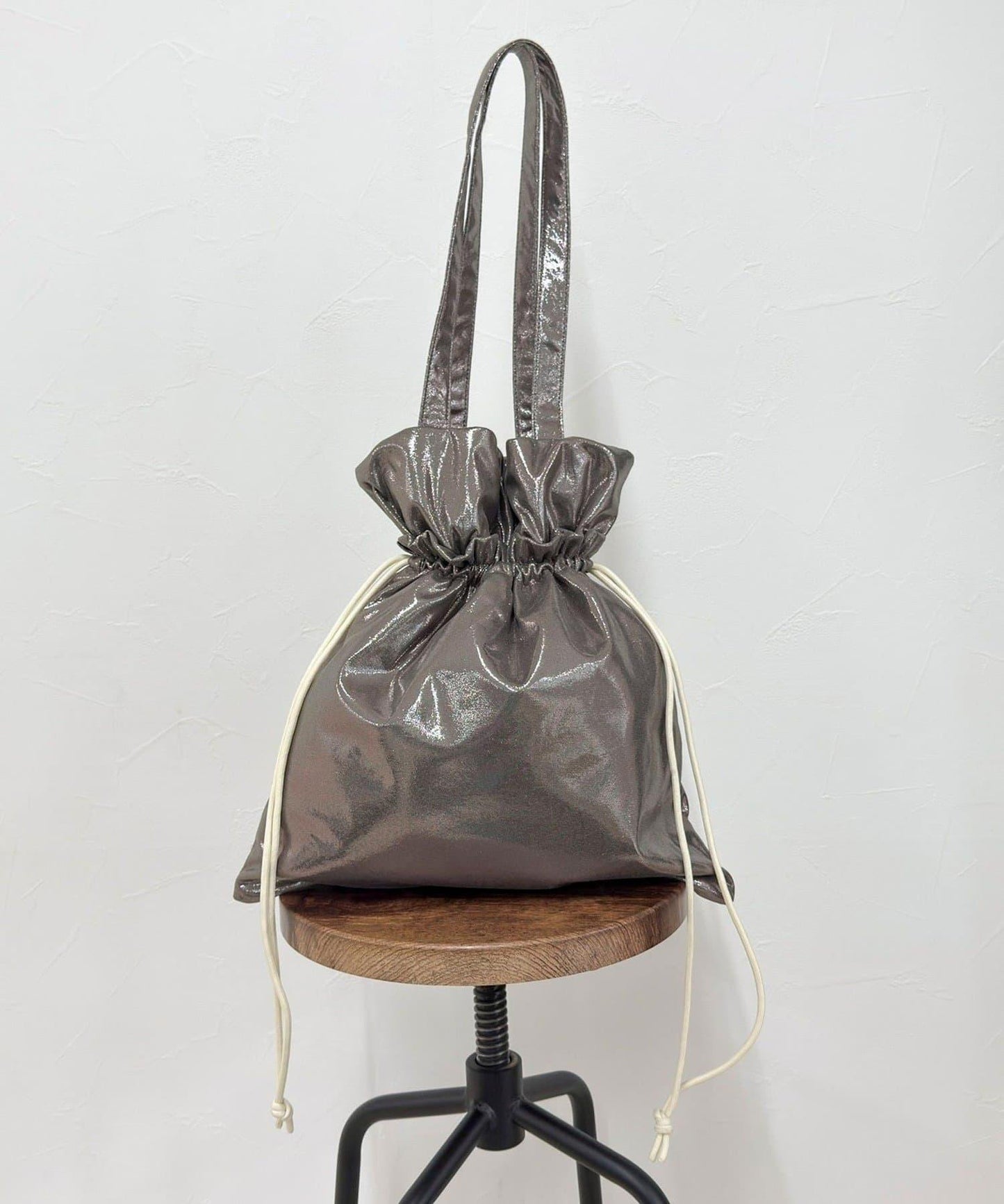 亮面外袋刺繡托特包