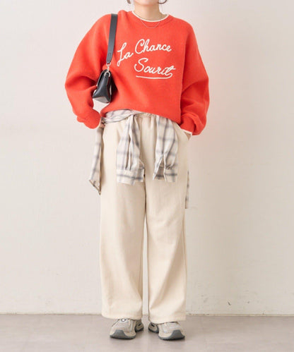 【NAO】繡花字母標誌套頭衫