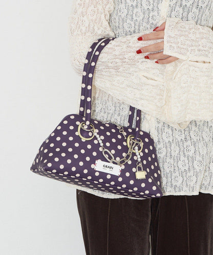 【GRAIN/グレイン】帶吊墜波點托特包