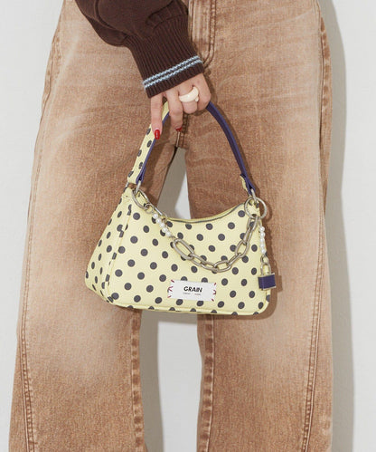 【GRAIN/グレイン】帶吊墜波點兩用手提包