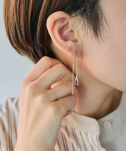 2WAY水滴長款耳環