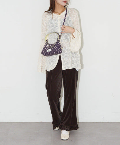 【GRAIN/グレイン】帶吊墜波點兩用手提包