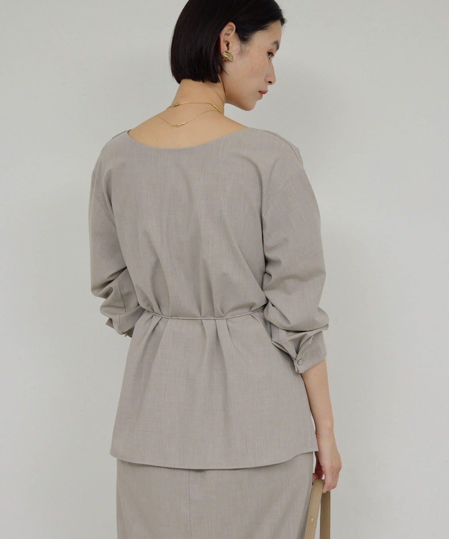 【近期開始】【可搭配套裝】【兩穿】褶皺襯衫