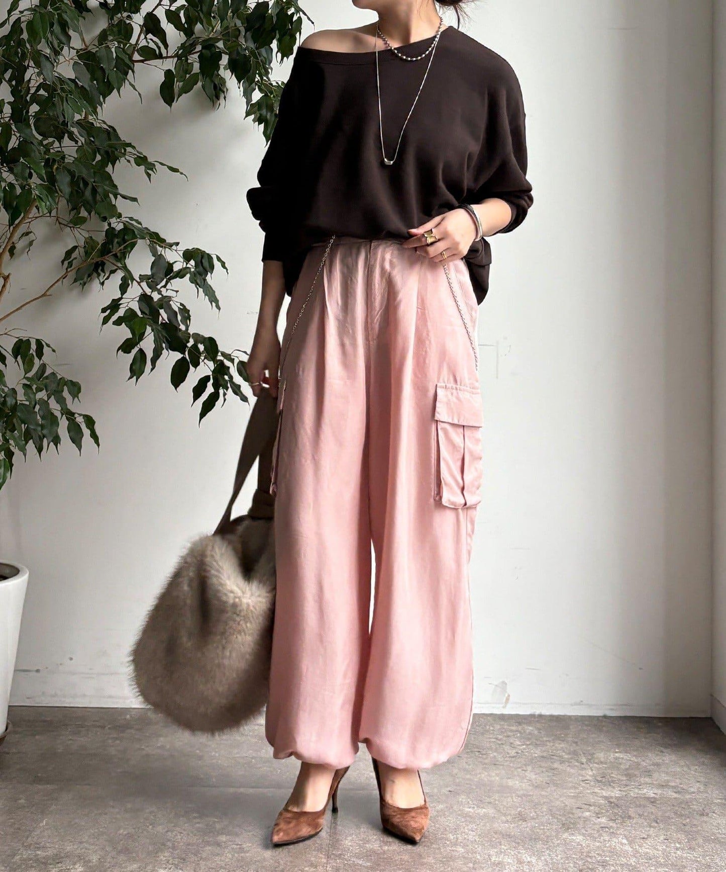 醋酸纖維工裝褲