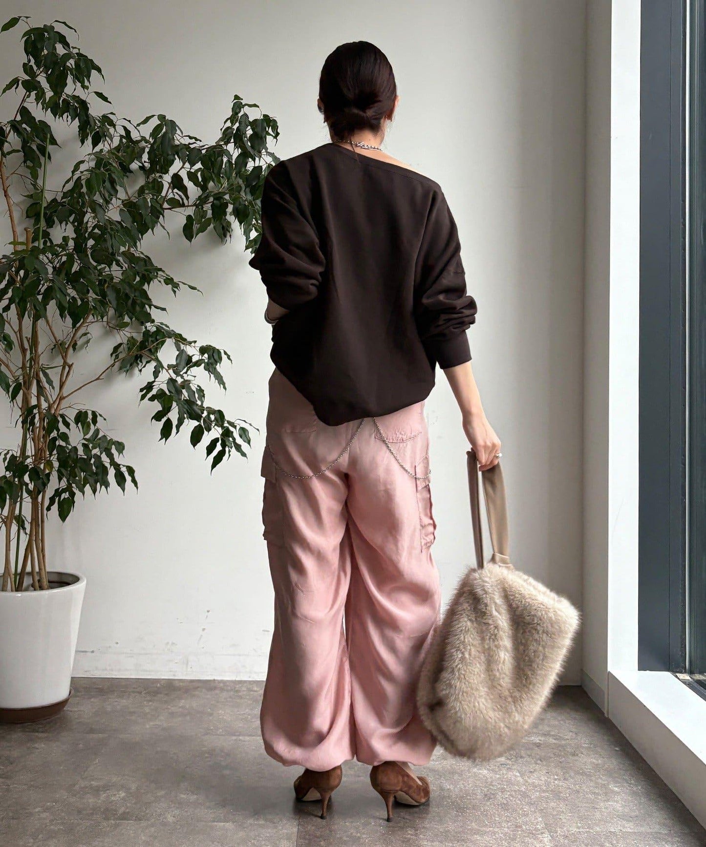 醋酸纖維工裝褲