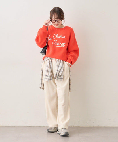 【NAO】繡花字母標誌套頭衫