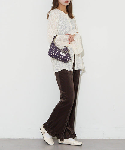 【GRAIN/グレイン】帶吊墜波點兩用手提包