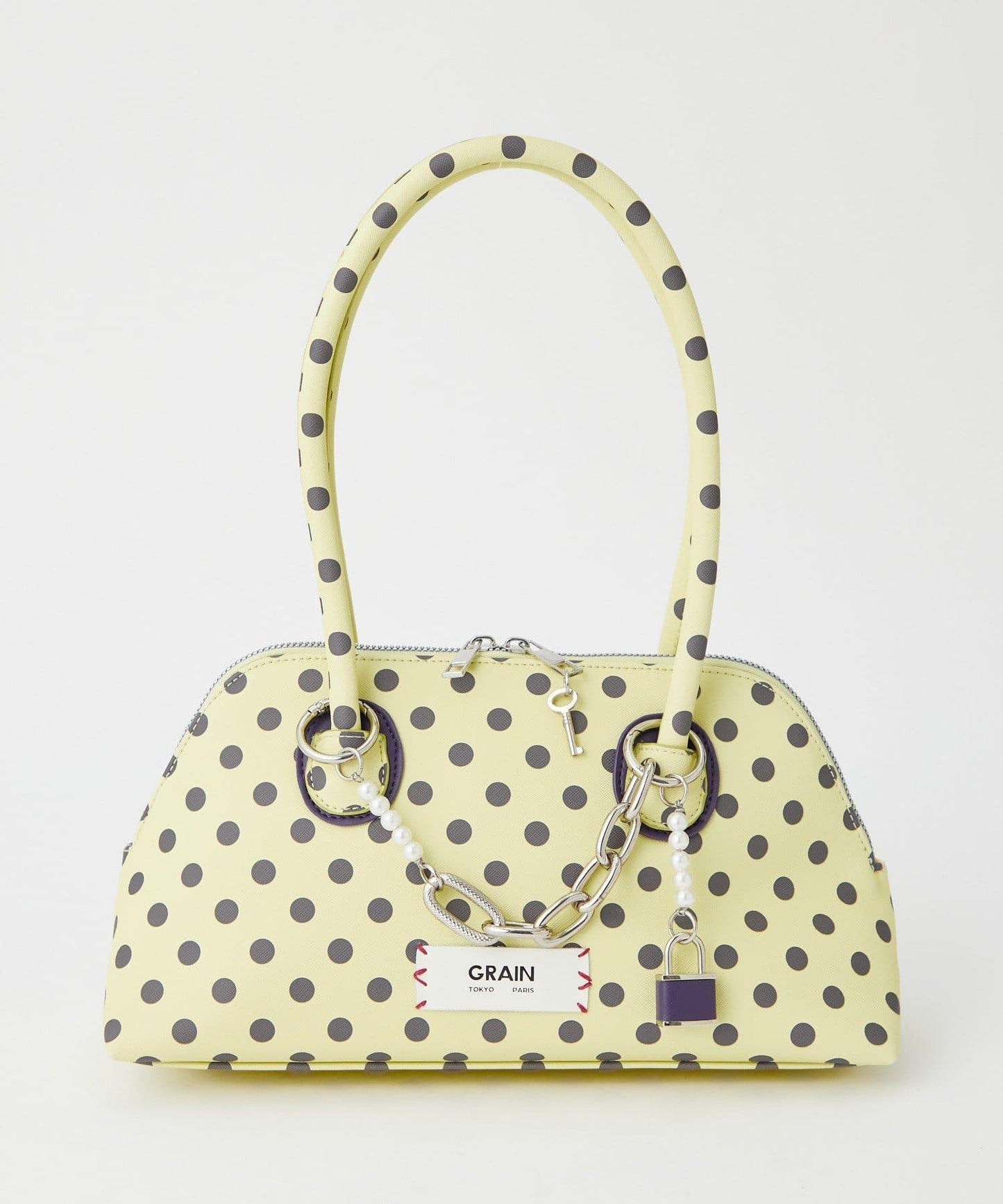 【GRAIN/グレイン】帶吊墜波點托特包