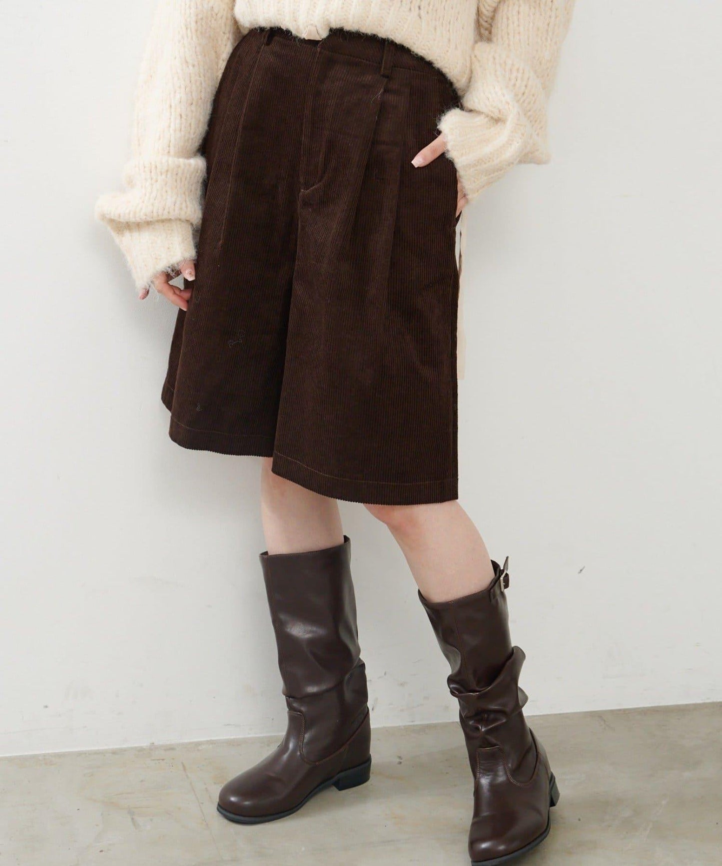 【2尺碼可選】燈芯絨五分褲