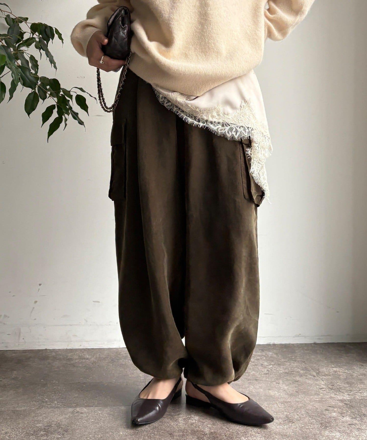 醋酸纖維工裝褲