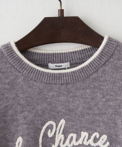 【NAO】繡花字母標誌套頭衫