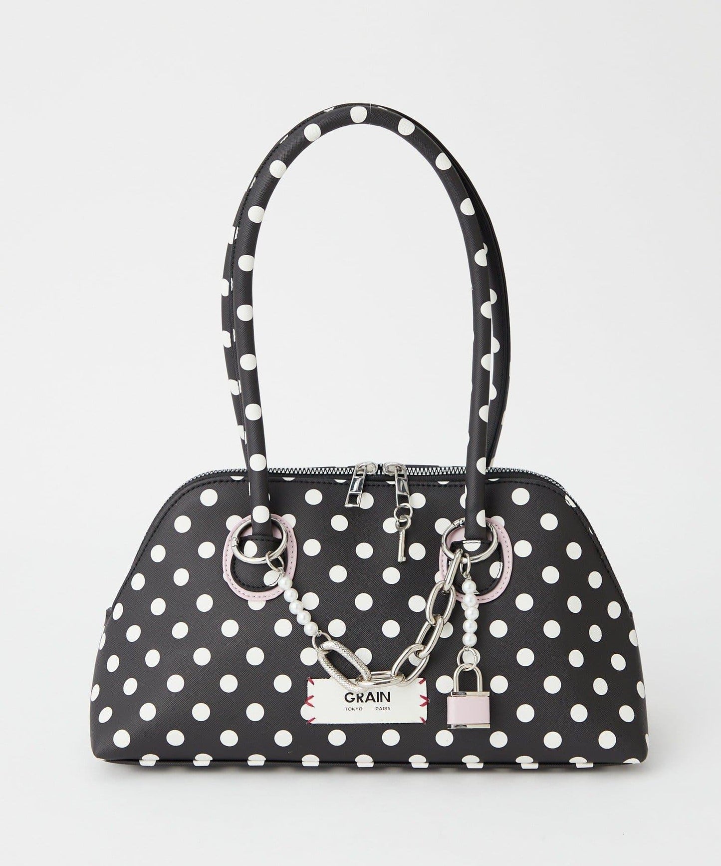 【GRAIN/グレイン】帶吊墜波點托特包