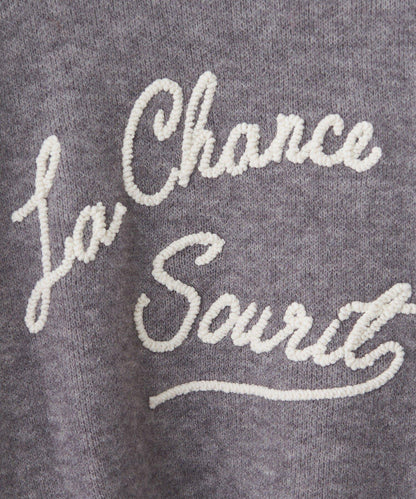 【NAO】繡花字母標誌套頭衫